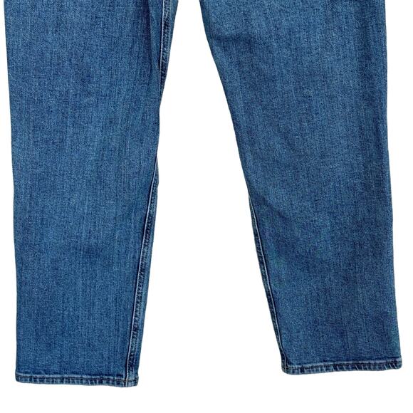 Old Navy Petite SZ 4P Sky-Hi Straight Jeans Button-Fly Starr Wash Distressed - Picture 6 of 9